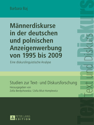 cover image of Männerdiskurse in der deutschen und polnischen Anzeigenwerbung von 1995 bis 2009